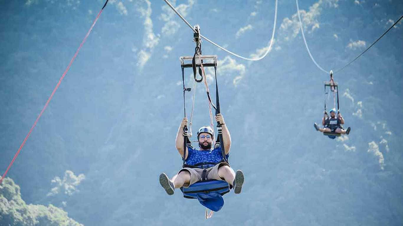 Ziplining in Pokhara