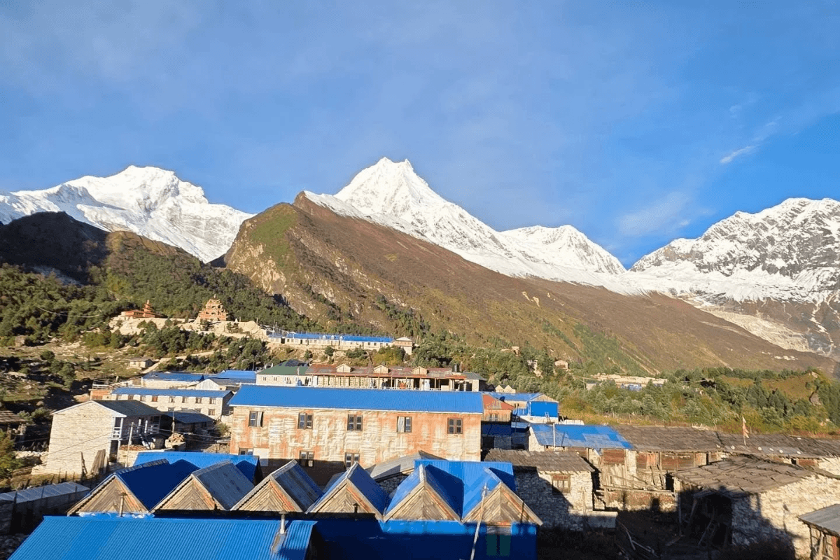 Shyala Village: The Best Viewpoint for Mount Manaslu on the Circuit Trek