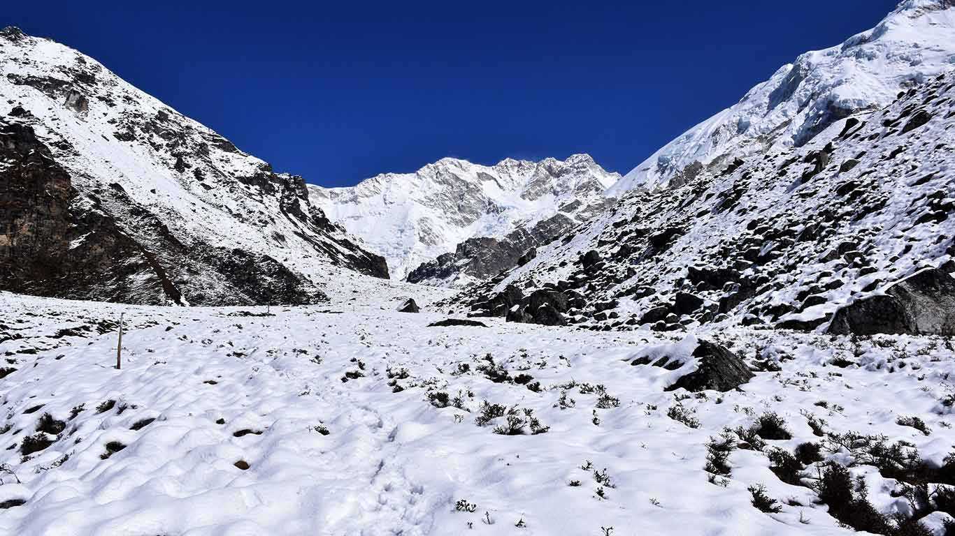 view of north kanchenjunga mountain
