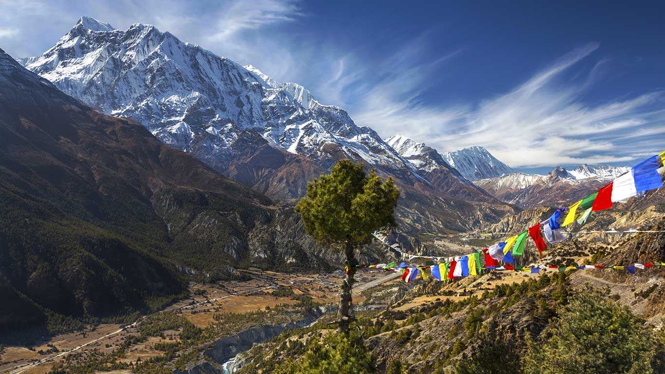 View of Annapurna Himalaya