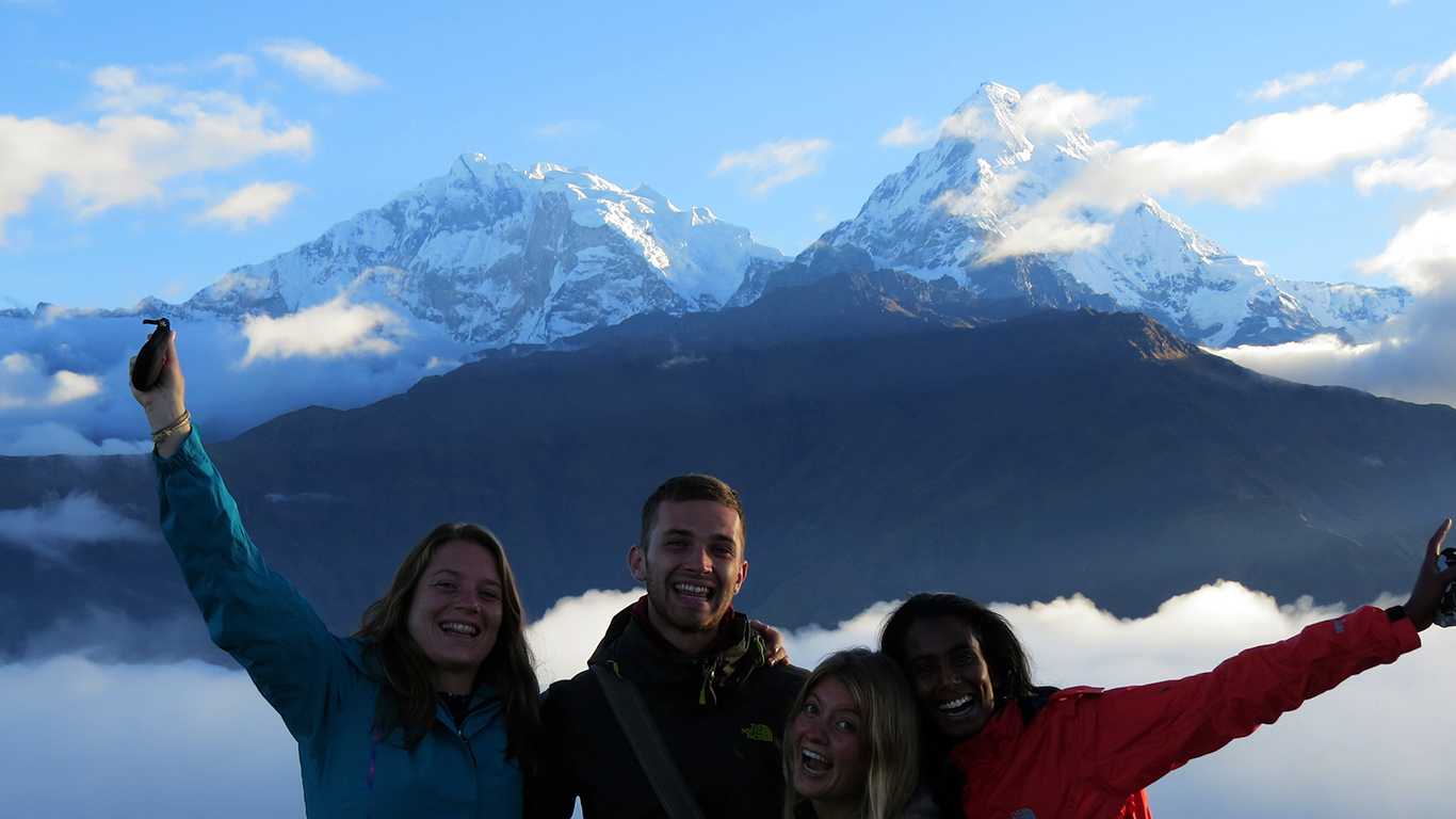 Happy Trekkers at Poon Hill