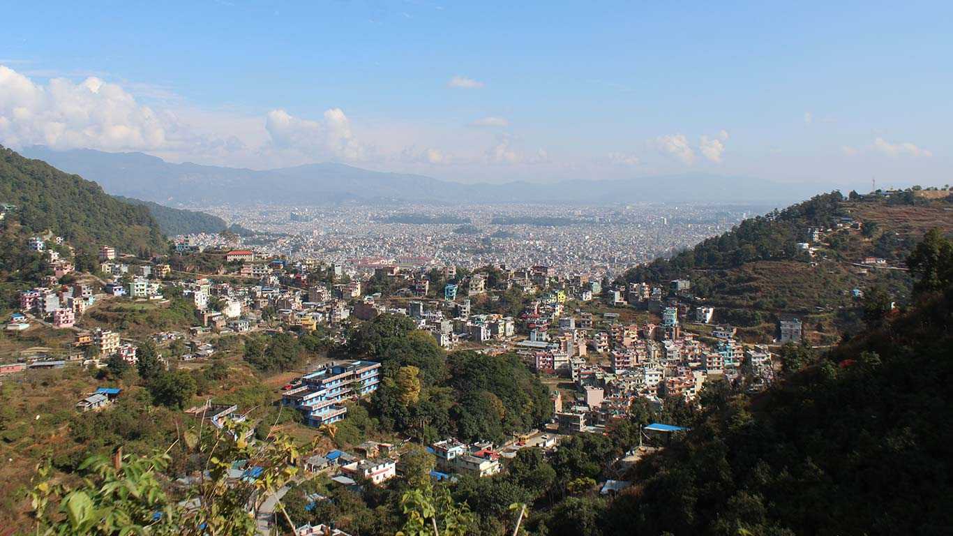 South west Kathmandu View from Jamacho Hill