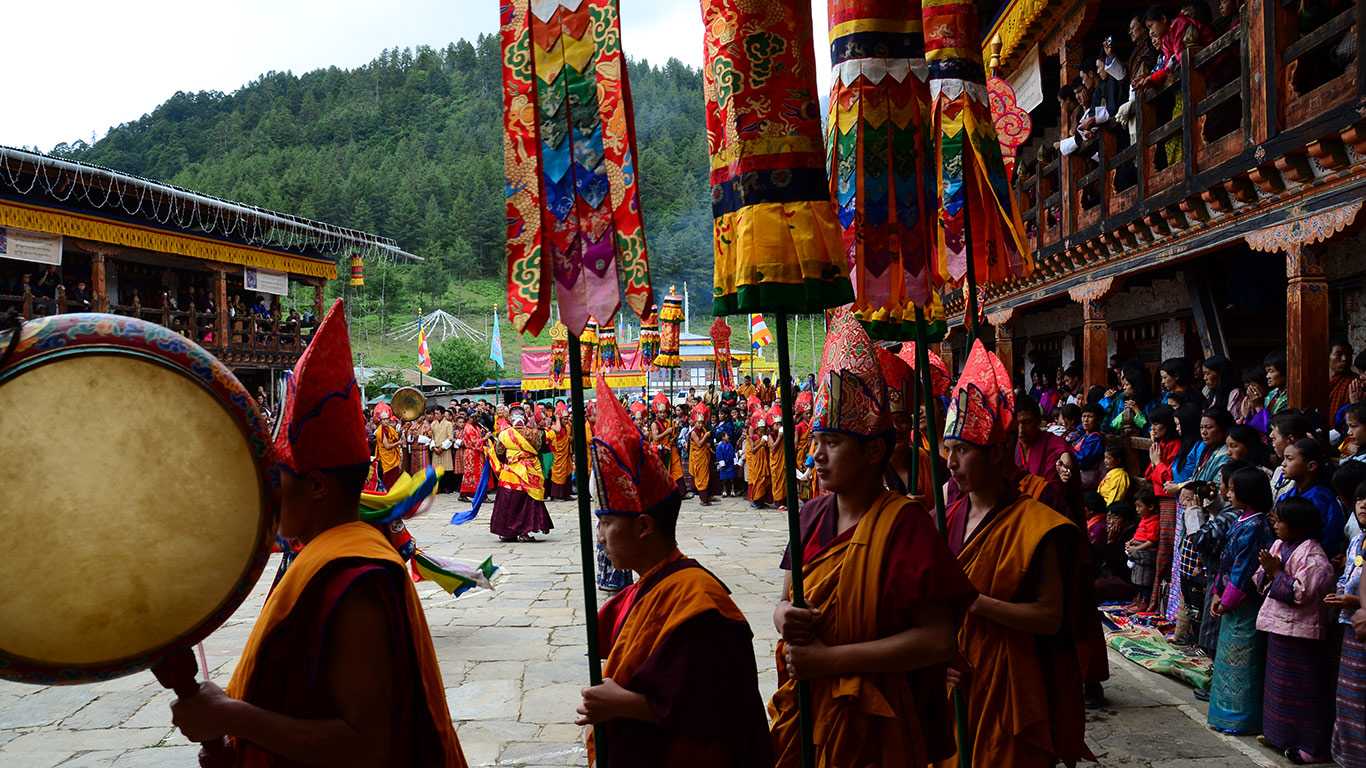 Cultural festival in Bhutan