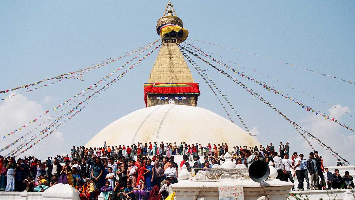 Bouddhanath Stupa in Kathmandu